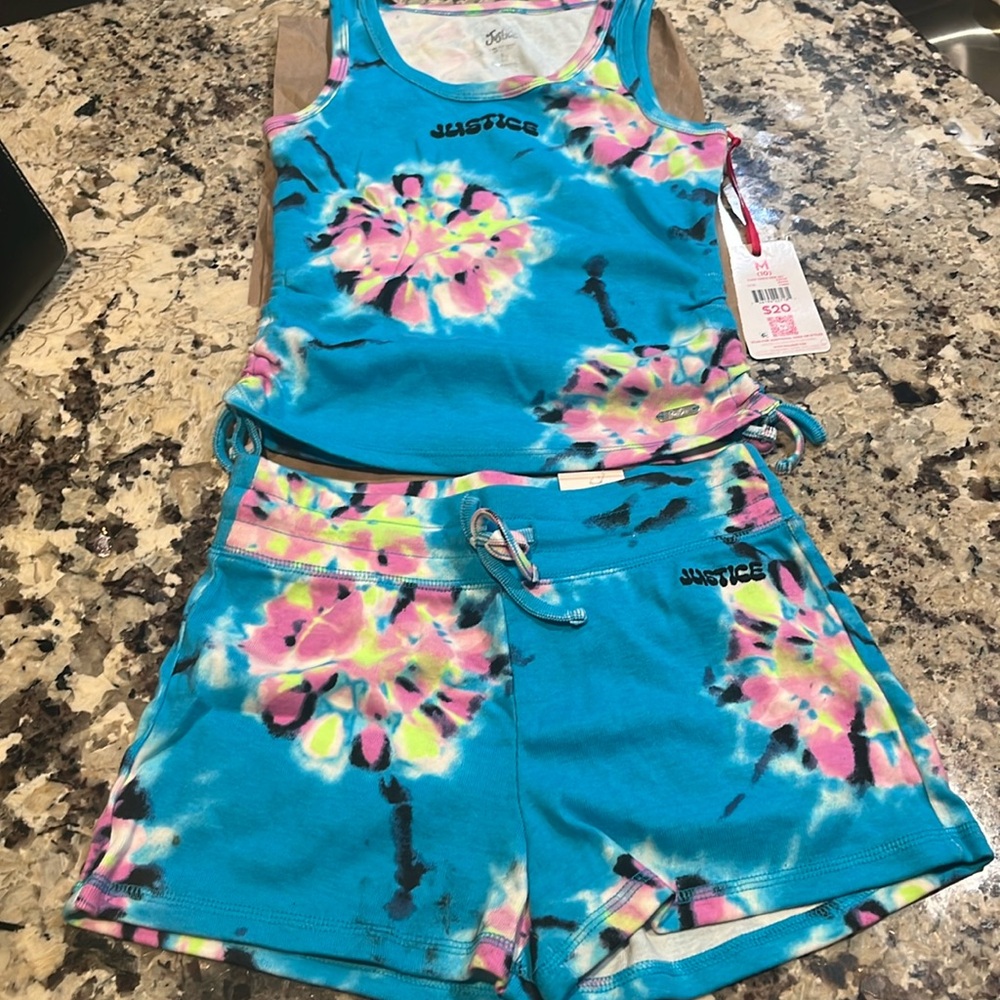 Justice Vibrant Tie-Dye Tank